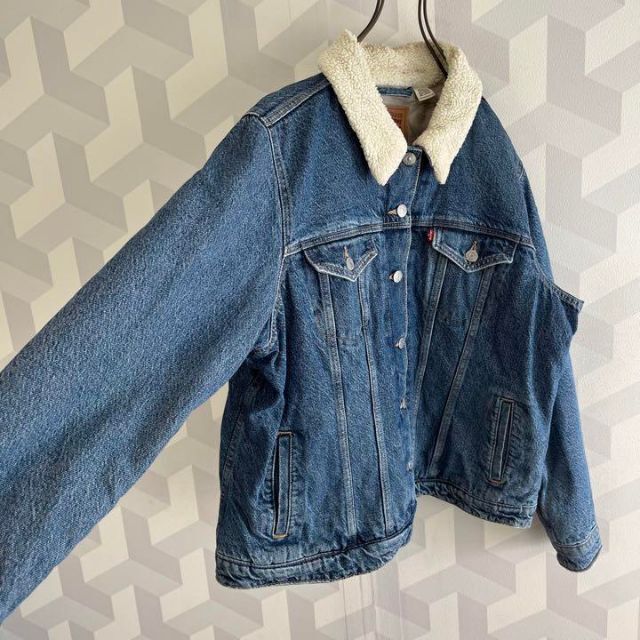 【リーバイス】2XL ボア デニム ランチジャケット ジージャン 6