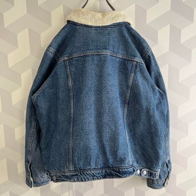 【リーバイス】2XL ボア デニム ランチジャケット ジージャン 8