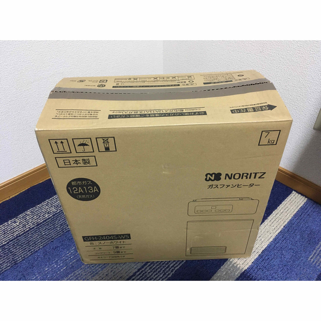 NORITZ(ノーリツ)のガスファンヒーター ノーリツ GFH-2404S 木造7畳 コンクリート9畳 スマホ/家電/カメラの冷暖房/空調(ファンヒーター)の商品写真