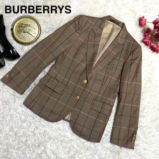 バーバリー(BURBERRY)のあい様★バーバリーズ テーラードジャケット 金ボタン チェック 90s (テーラードジャケット)