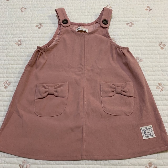 【美品】 バースデイ　コノコ　サロペット　ワンピース　80 くすみカラー キッズ/ベビー/マタニティのベビー服(~85cm)(ワンピース)の商品写真