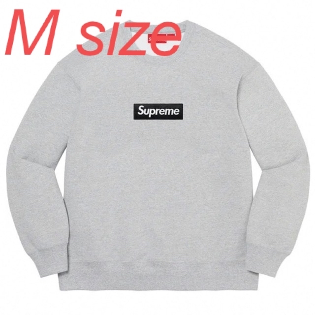 22aw supreme box logo crewneck grey Mサイズ