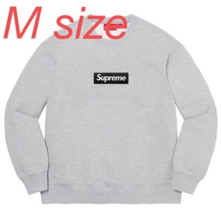 シュプリーム(Supreme)の22aw supreme box logo crewneck grey Mサイズ(スウェット)