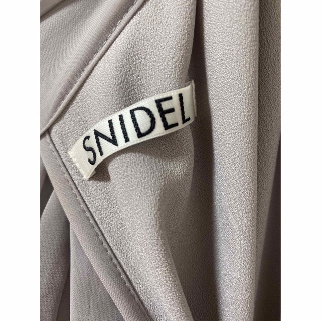 SNIDEL リブドッキングシフォンプリーツワンピース 2