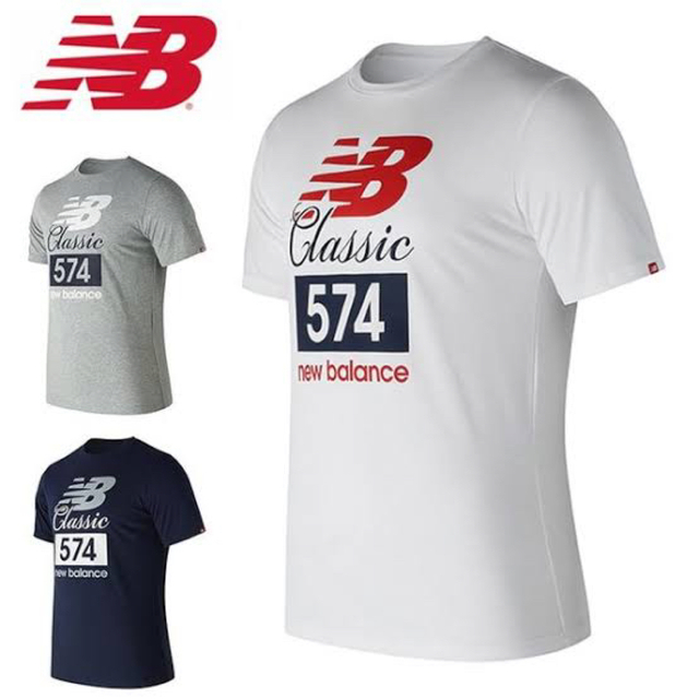 New Balance(ニューバランス)のアール様専用　New Balance  クラシック５７４　Ｔシャツ　2色セット メンズのトップス(Tシャツ/カットソー(半袖/袖なし))の商品写真