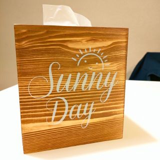 トイレットペーパーボックス　ロールペーパーケース　天然木　sunny day(ティッシュボックス)