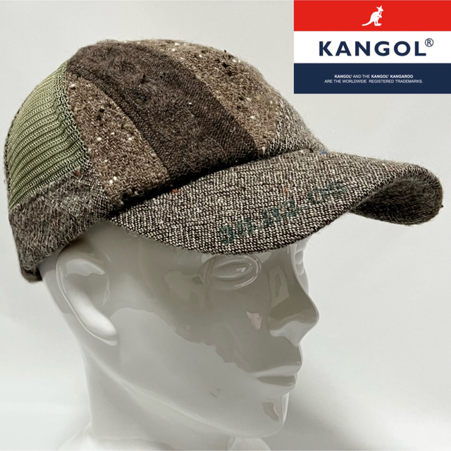 【90'sヴィンテージ】KANGOL 激レア！日本製旧トリコロールタグ キャップ