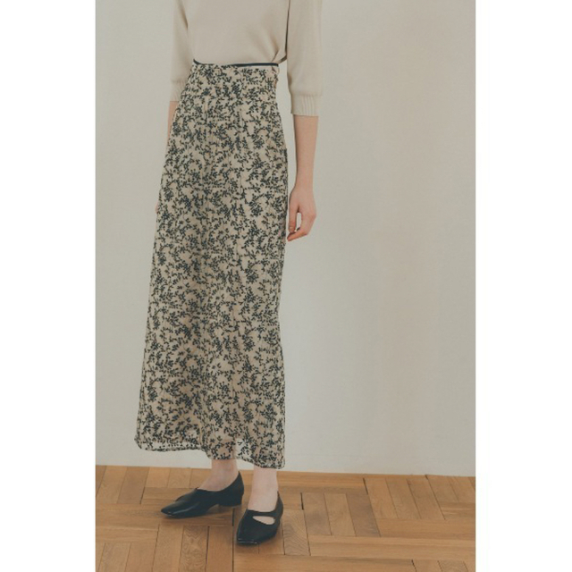 CLANE FLORET EMBROIDERY SKIRT