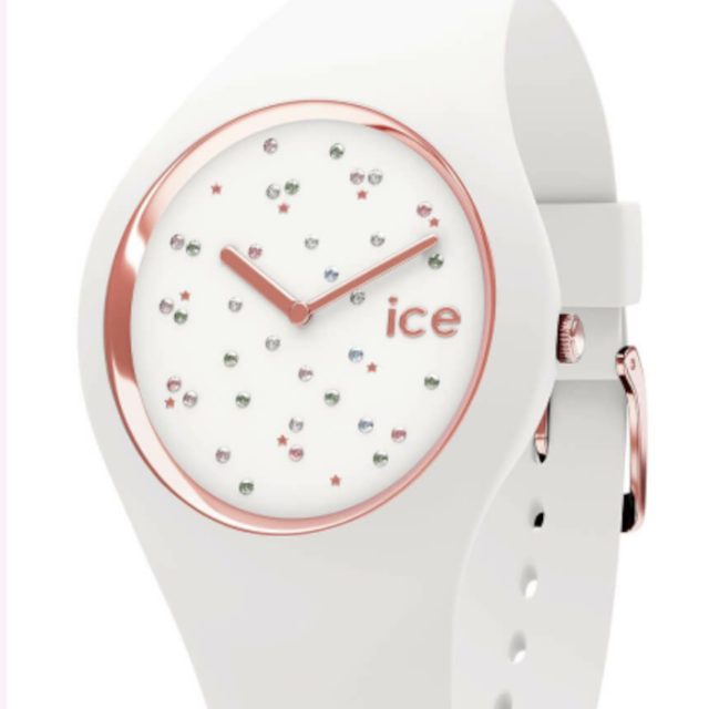 10ATM保証期間【新品・未使用】ice watch スターホワイト・ミディアム 腕時計