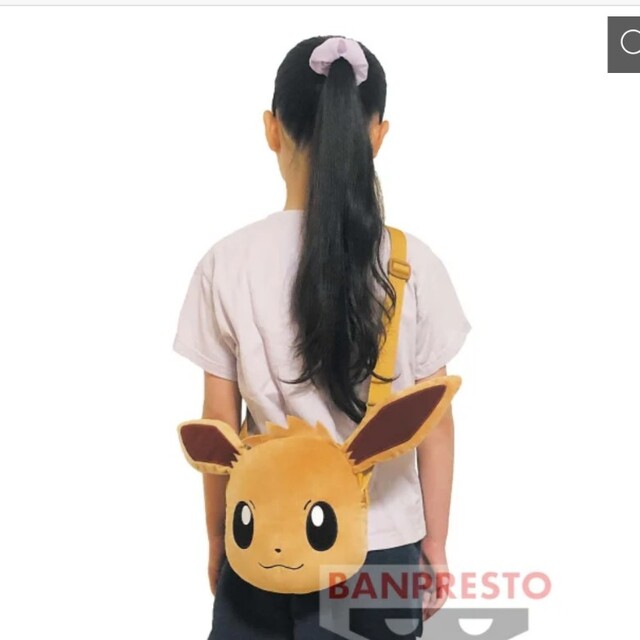 ポケモン(ポケモン)の【新品・タグ付】イーブイ 肩掛けぬいぐるみバッグ ポケモン プライズ エンタメ/ホビーのおもちゃ/ぬいぐるみ(キャラクターグッズ)の商品写真