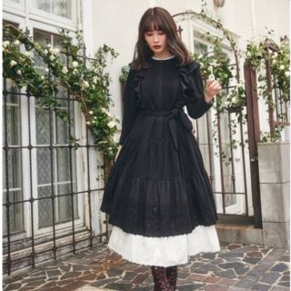 ハーリップトゥ(Her lip to)のherlipto Two-Tone Ruffled Lace Dress(ロングワンピース/マキシワンピース)