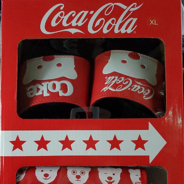 コカ・コーラ(コカコーラ)のコカ・コーラ ギフトボックス シャワーサンダル レッド XLサイズ メンズの靴/シューズ(サンダル)の商品写真