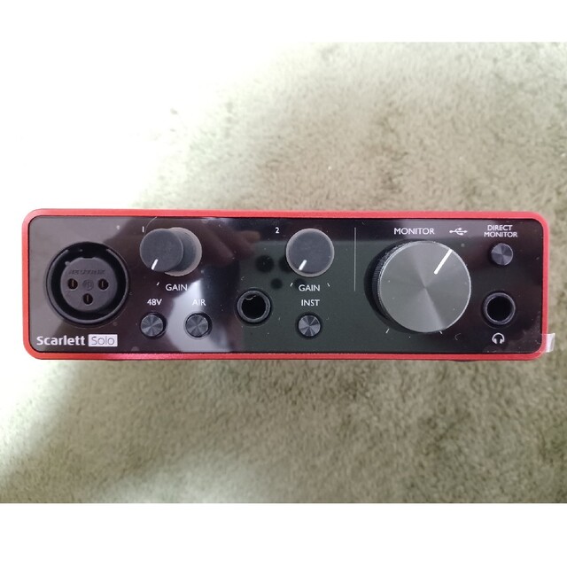 Focusrite Scarlett Solo 3rd Gen 楽器のDTM/DAW(オーディオインターフェイス)の商品写真