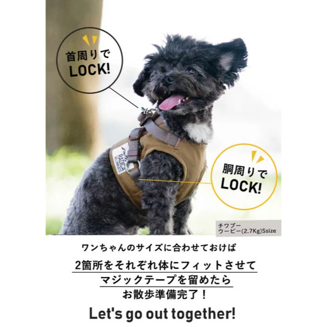 le-bijou.kiki様 専用　RADICA ハーネス＆リード　Sサイズ その他のペット用品(犬)の商品写真