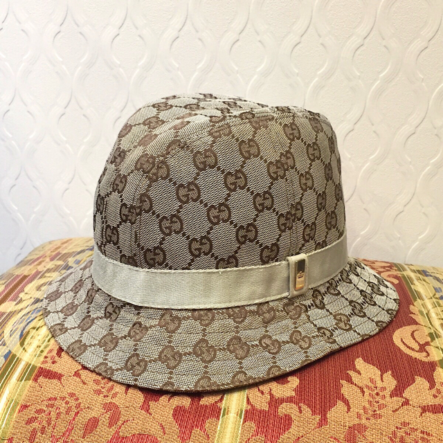 安いアウトレット お値下げ‼️GUCCI ヴィンテージ コットン ハット