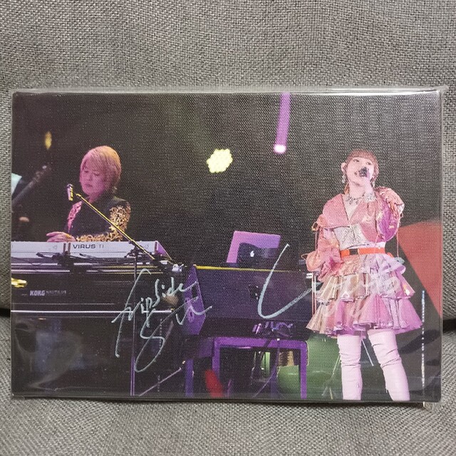 耐熱 二層 足あとぐらす (M) fripSide キャンバスアート 直筆サイン