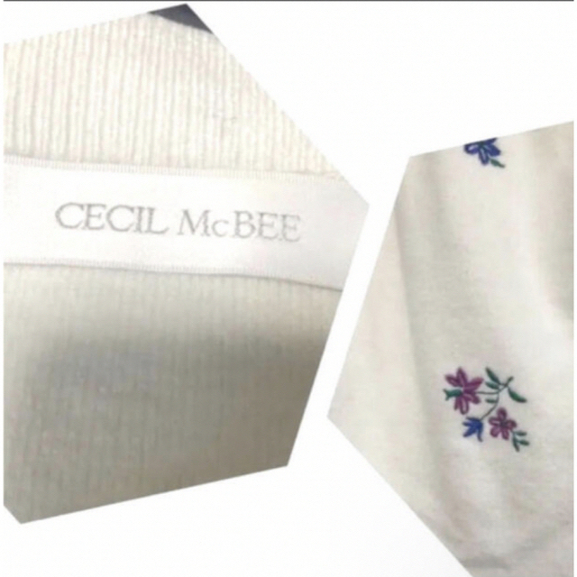 CECIL McBEE(セシルマクビー)の週末限定価格　セシルマクビー　フラワー刺繍　ニットセットアップ レディースのレディース その他(セット/コーデ)の商品写真