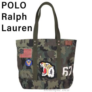 ポロラルフローレン(POLO RALPH LAUREN)の【POLO】ポロラルフローレン パッチワーク タイガー キャンバス トートバッグ(トートバッグ)