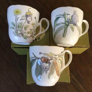 ジブリ(ジブリ)のノリタケ　noritake  となりのトトロ　マグカップ　　3点(グラス/カップ)