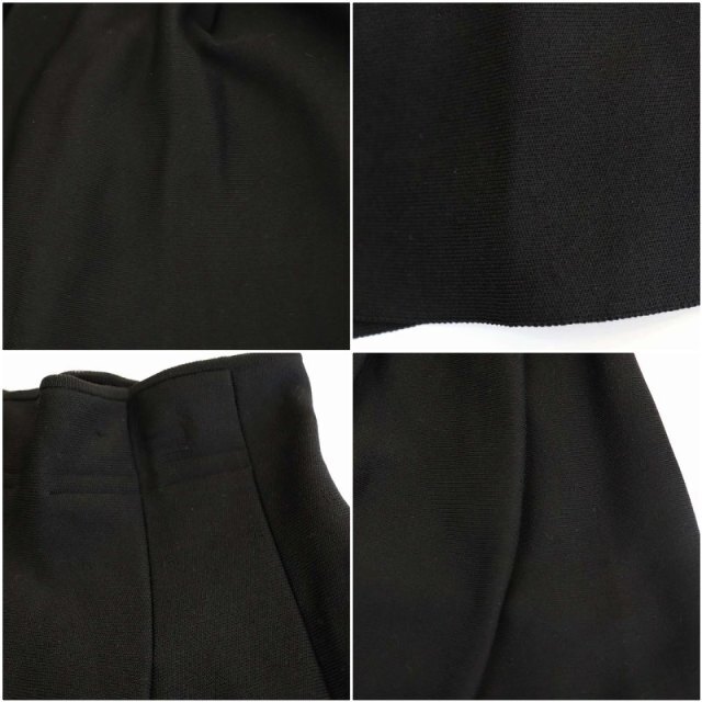 LE CIEL BLEU(ルシェルブルー)のルシェルブルー タックスカート ミモレ丈 フレア 36 黒 ブラック レディースのスカート(ロングスカート)の商品写真