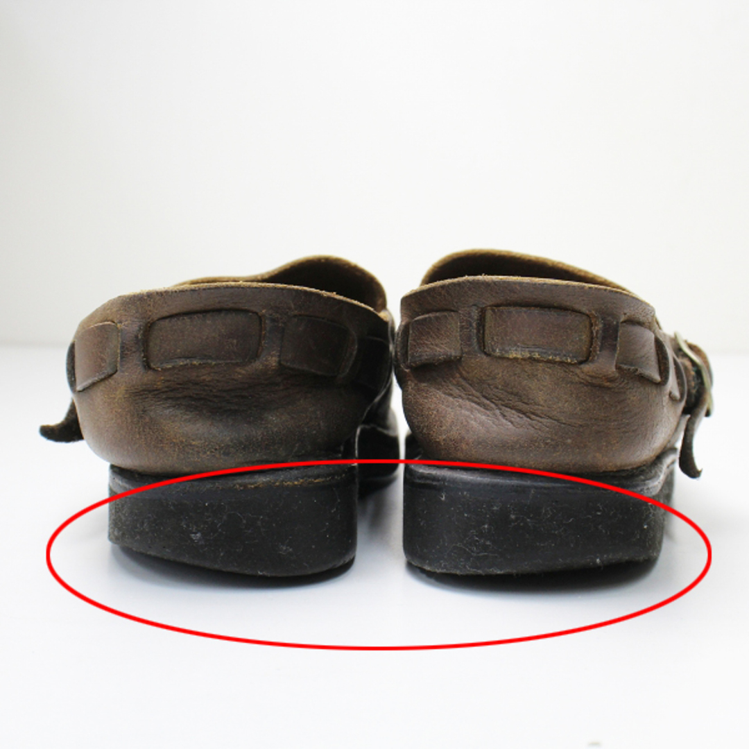 AURORA SHOES オーロラシューズ Middle English ミドルイングリッシュ レザーシューズ 6D/ブラウン【2400013074797】 レディースの靴/シューズ(その他)の商品写真