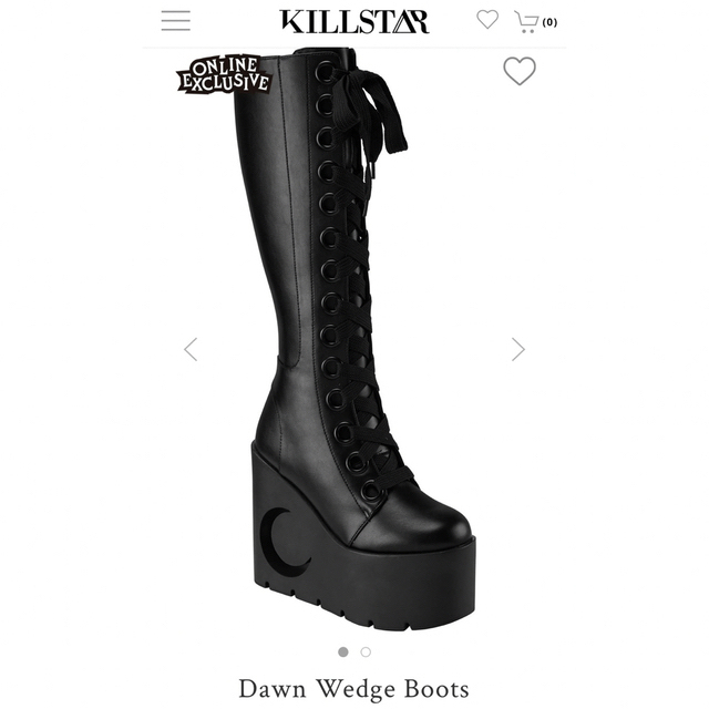 KILLSTAR Dawn Wedge Boots オンライン限定品厚底