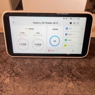 ギャラクシー(Galaxy)のGALAXY 5G Mobile Wi-Fi  scr01(スマートフォン本体)