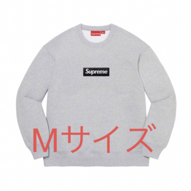 Mサイズ　supreme boxlogo crewneck sweatshirt