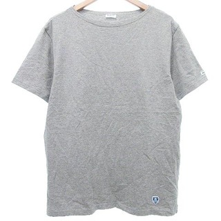 オーシバル(ORCIVAL)のオーチバル ORCIVAL バスクシャツ 半袖 カットソー S グレー(Tシャツ/カットソー(半袖/袖なし))