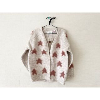 ザラキッズ(ZARA KIDS)の〈新品未使用〉スタープリントカーディガン（ZARAKIDS）(カーディガン)