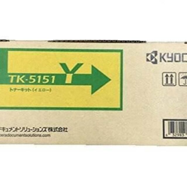 京セラ(キョウセラ)のTK-5151Y トナーキット イエロー インテリア/住まい/日用品のオフィス用品(OA機器)の商品写真