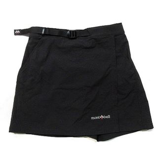 モンベル(mont bell)のモンベル ストレッチ ラップショーツ ショートパンツ ナイロン 黒 ブラック S(ミニスカート)