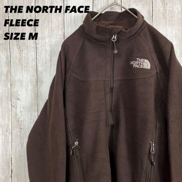 THE NORTH FACEノースフェイス　フリースブルゾン　サイズM ブラウンレディース