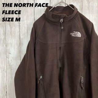 ザノースフェイス(THE NORTH FACE)のTHE NORTH FACEノースフェイス　フリースブルゾン　サイズM ブラウン(ブルゾン)