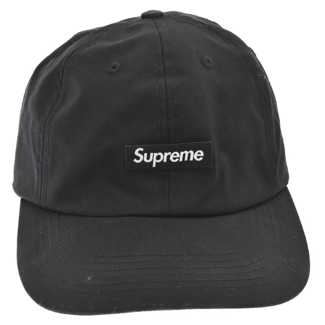 SUPREME シュプリーム 21AW Cordura Small Box 6-Panel コーデュラナイロンスモールボックスロゴキャップ ブラック 帽子