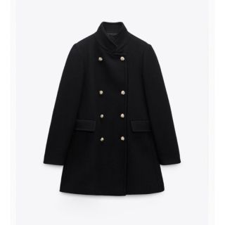 ザラ(ZARA)のZARA zara ザラ　ウール混紡ダブルブレスト仕様コート(ロングコート)