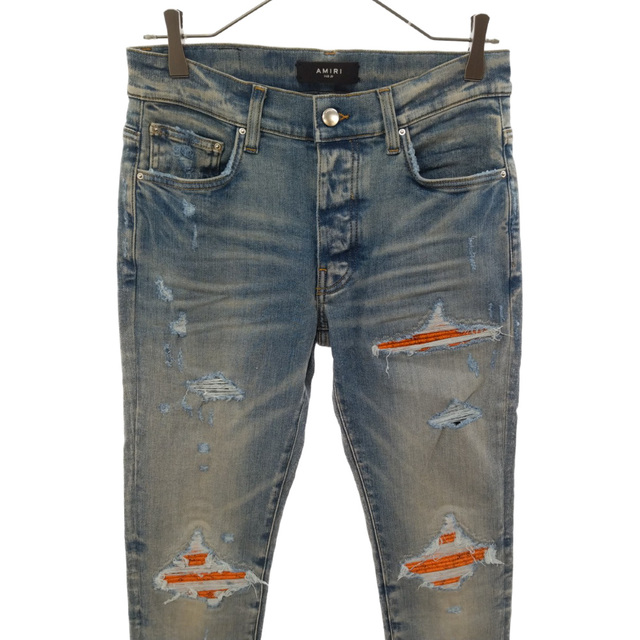 安心発送】 MX1 アミリ AMIRI - AMIRI Cracked オレンジ インディゴ 安心発送】 MX1 アミリ AMIRI - AMIRI Cracked オレンジ インディゴ