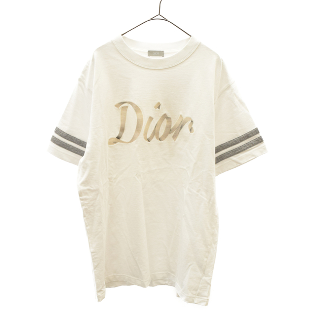 独特な Dior - 293J659A0554 ホワイト 半袖Tシャツ ロゴデザイン