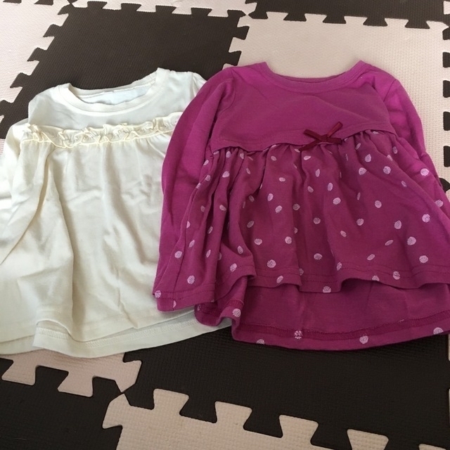 女の子　おまとめ　100サイズ　 キッズ/ベビー/マタニティのキッズ服女の子用(90cm~)(Tシャツ/カットソー)の商品写真