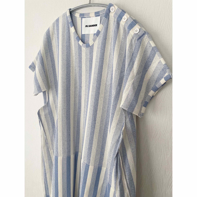 【新品】JIL SANDER ストライプ チュニック ワンピース