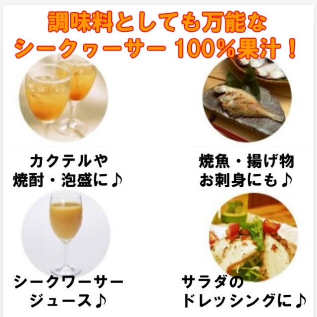 沖縄県産シークヮーサー1L×3本 食品/飲料/酒の飲料(ソフトドリンク)の商品写真