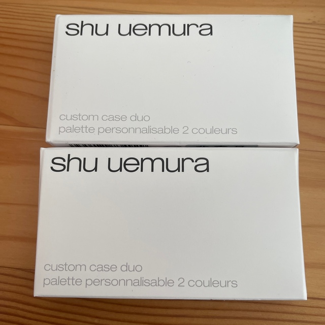 shu uemura(シュウウエムラ)のシュウウエムラ カスタム ケース II デュオ ブラック　2個 コスメ/美容のメイク道具/ケアグッズ(ボトル・ケース・携帯小物)の商品写真