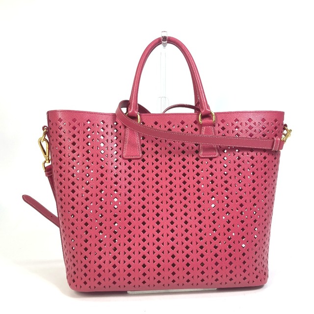 プラダ PRADA パンチング加工 三角ロゴ BR5016 ショルダーバッグ