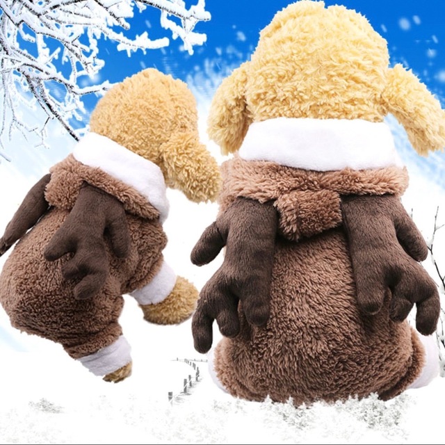 クリスマス　犬　猫　服　トナカイ　コスプレ Sサイズ ハンドメイドのペット(ペット服/アクセサリー)の商品写真