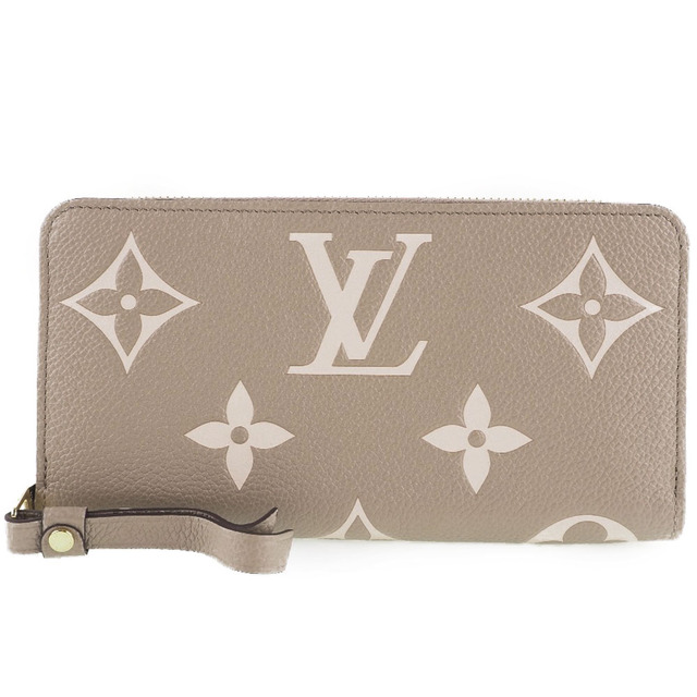 【LOUIS VUITTON】ルイ・ヴィトン ジッピー・ウォレット M69794 モノグラムアンプラント トゥルトレール クレーム ベージュ レディース 長財布