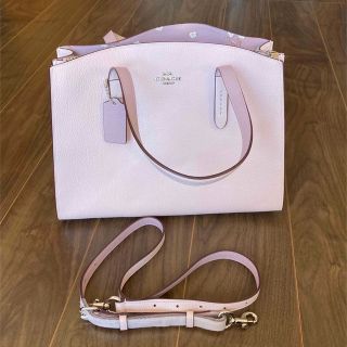 コーチ(COACH)の【COACH】CHARLIE CARRYALL  2way バッグ　ピンク&花柄(トートバッグ)