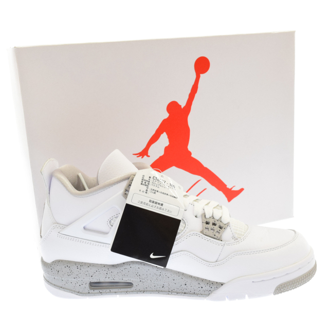 NIKE(ナイキ)のNIKE ナイキ AIR JORDAN 4 RETRO Tech White エアジョーダン4 レトロ スニーカー ホワイト US9.5/27.5cm CT8527-100 メンズの靴/シューズ(スニーカー)の商品写真