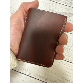 エンダースキーマ(Hender Scheme)のポケットにすんなり入るミニマルウォレット　牛革総手縫い　検 エンダースキーマー(折り財布)