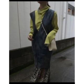 アメリヴィンテージ(Ameri VINTAGE)のアメリヴィンテージCRUSHED LEATHER SLEEVELESS TOP (ベスト/ジレ)