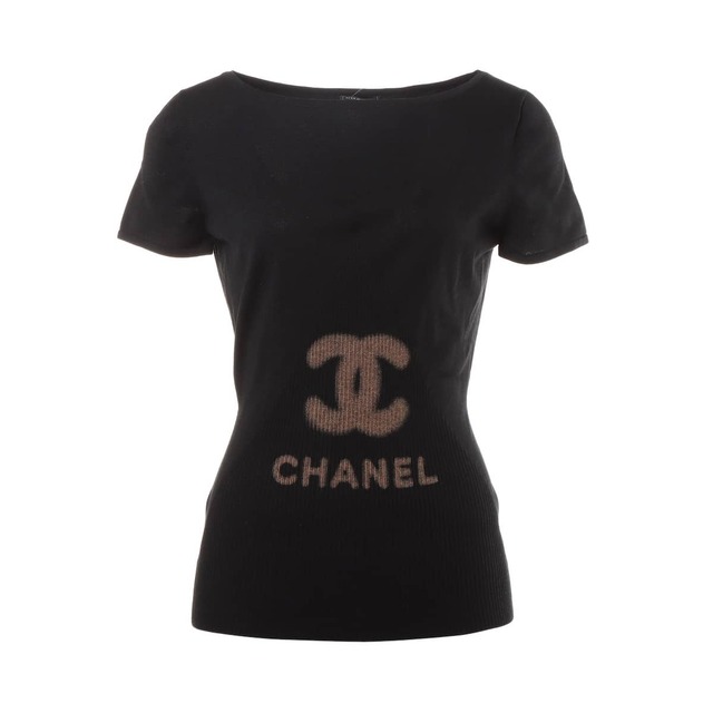 CHANEL - シャネル ココマーク コットン×シルク 38 ブラック レディース ニット